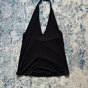Black Halter Top